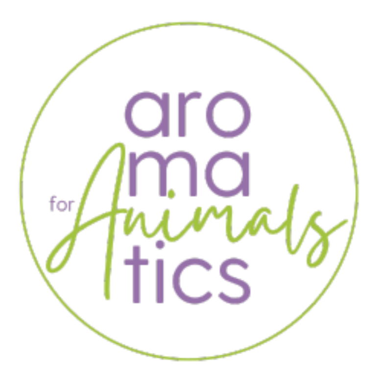 Logo Aromatics for animals, emprendimiento de Jeannette Kok, aplicando la zoofarmacognosis para el bienestar de los animales